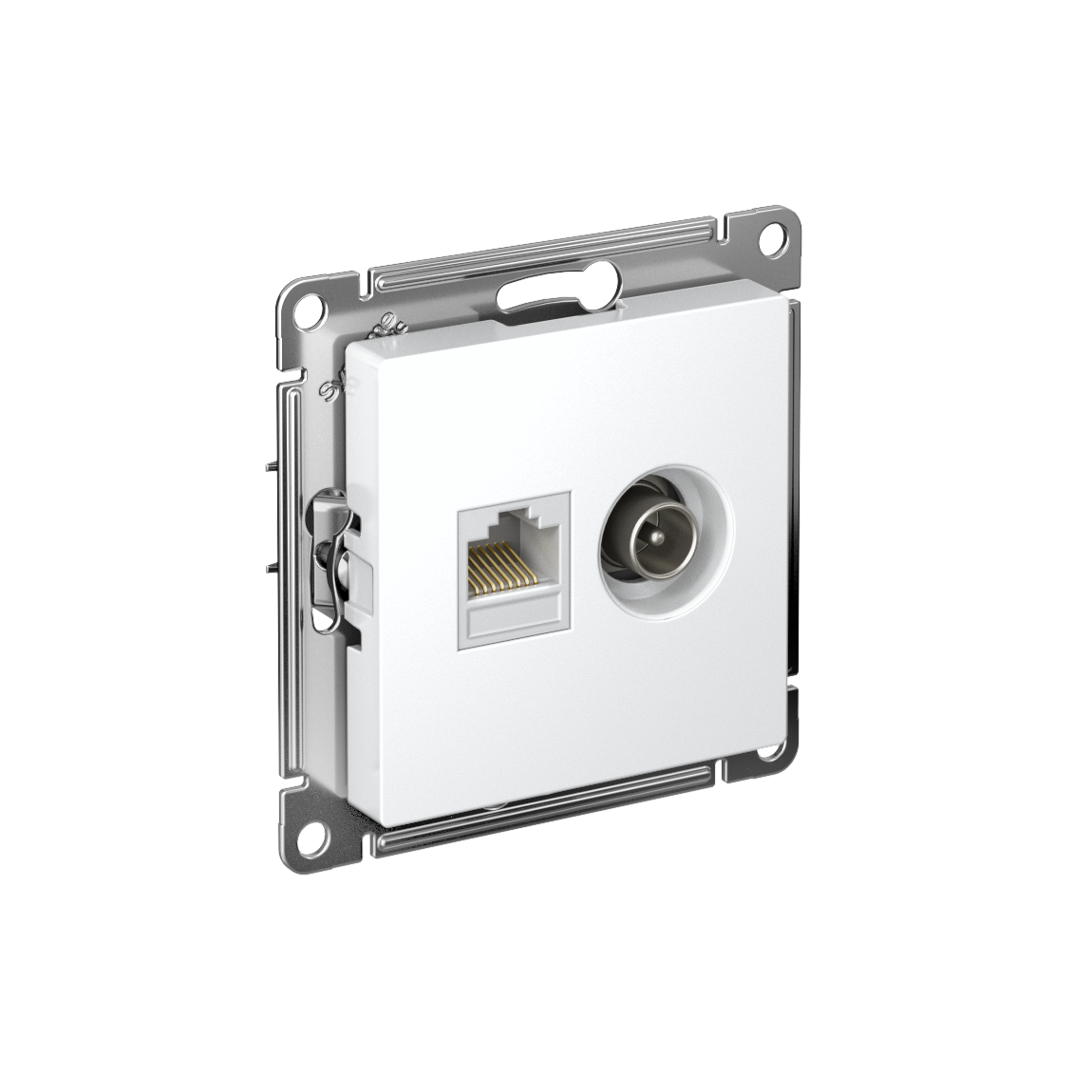 ATLASDESIGN РОЗЕТКА двойная ТВ + компьютерная RJ45 кат. 5e, механизм, ЛОТОС