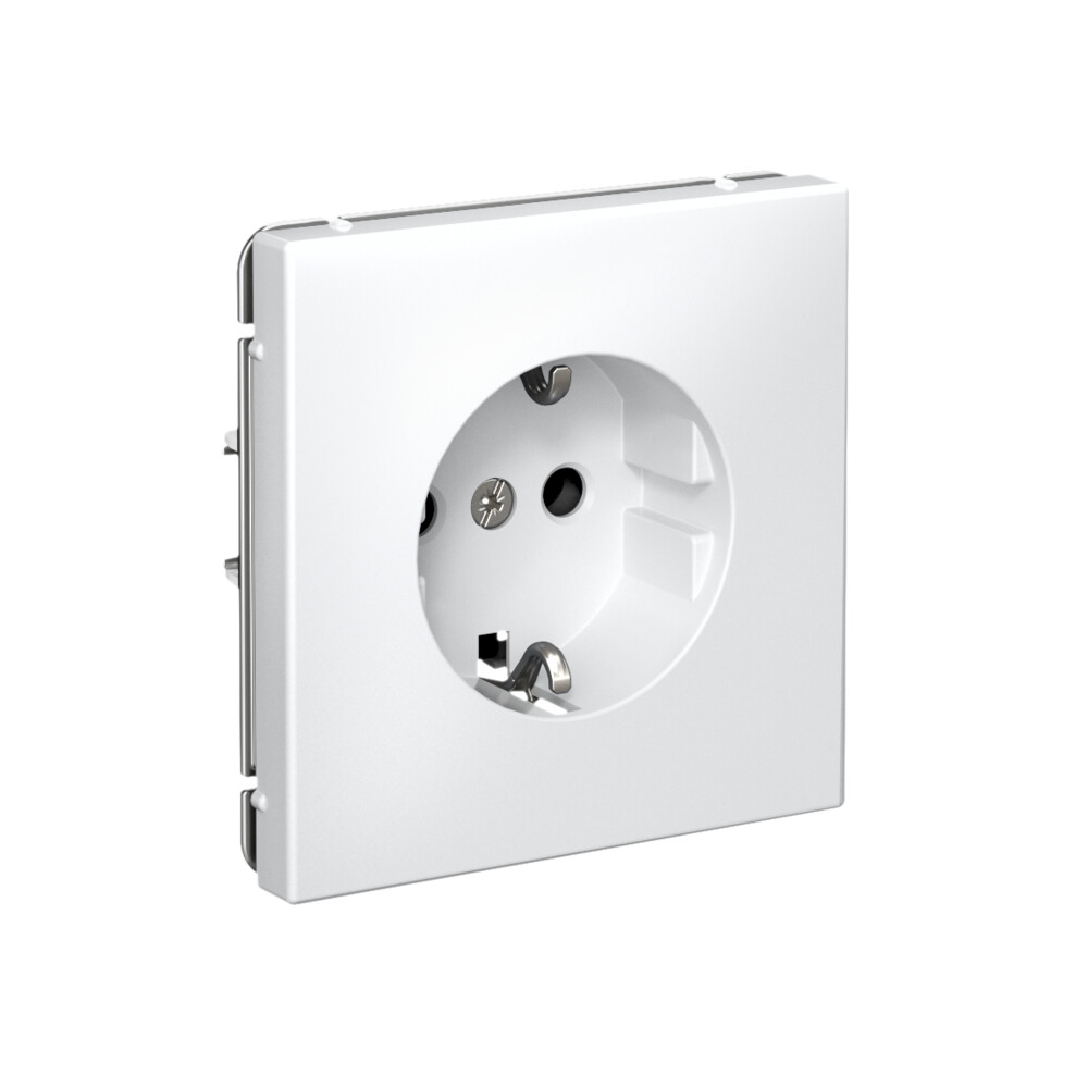 ARTGALLERY РОЗЕТКА с заземлением, 16А, механизм, быстрозажим. клем., БЕЛЫЙ
