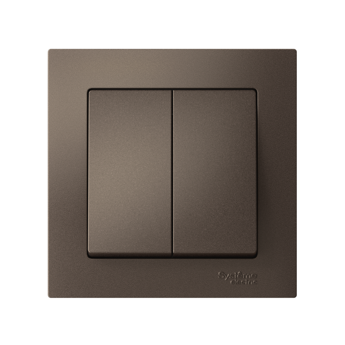 ATLASDESIGN 2-клавишный ВЫКЛЮЧАТЕЛЬ, сх.5, 10АХ, в сборе, МОККО