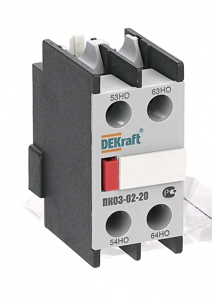 Приставка конт. доп.контакты 2НО лицевой установки ПК-03