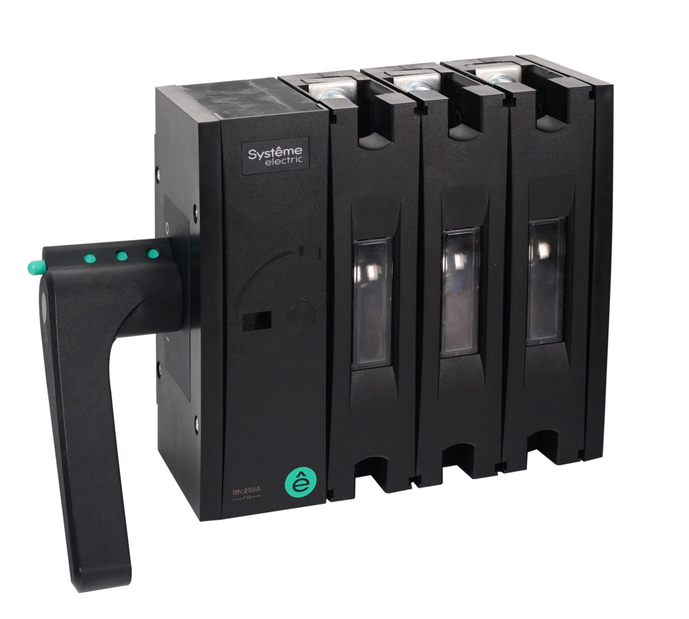 ВЫКЛ.-РАЗЪЕДИНИТЕЛЬ SYSTEMEPACT SD160 3P 100A РУКОЯТКА СЛЕВА СБОКУ_РУКОЯТКА ЗАКАЗЫВАЕТСЯ ОТДЕЛЬНО