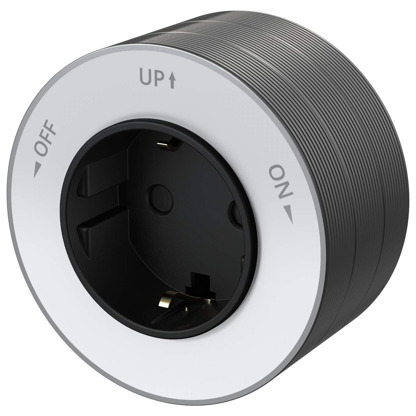 MULTITRACK Розетка 2К+З круглая 16 А/250 В БЕЛЫЙ