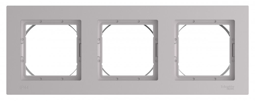 ATLASDESIGN AQUA 3-постовая РАМКА, IP44, АЛЮМИНИЙ