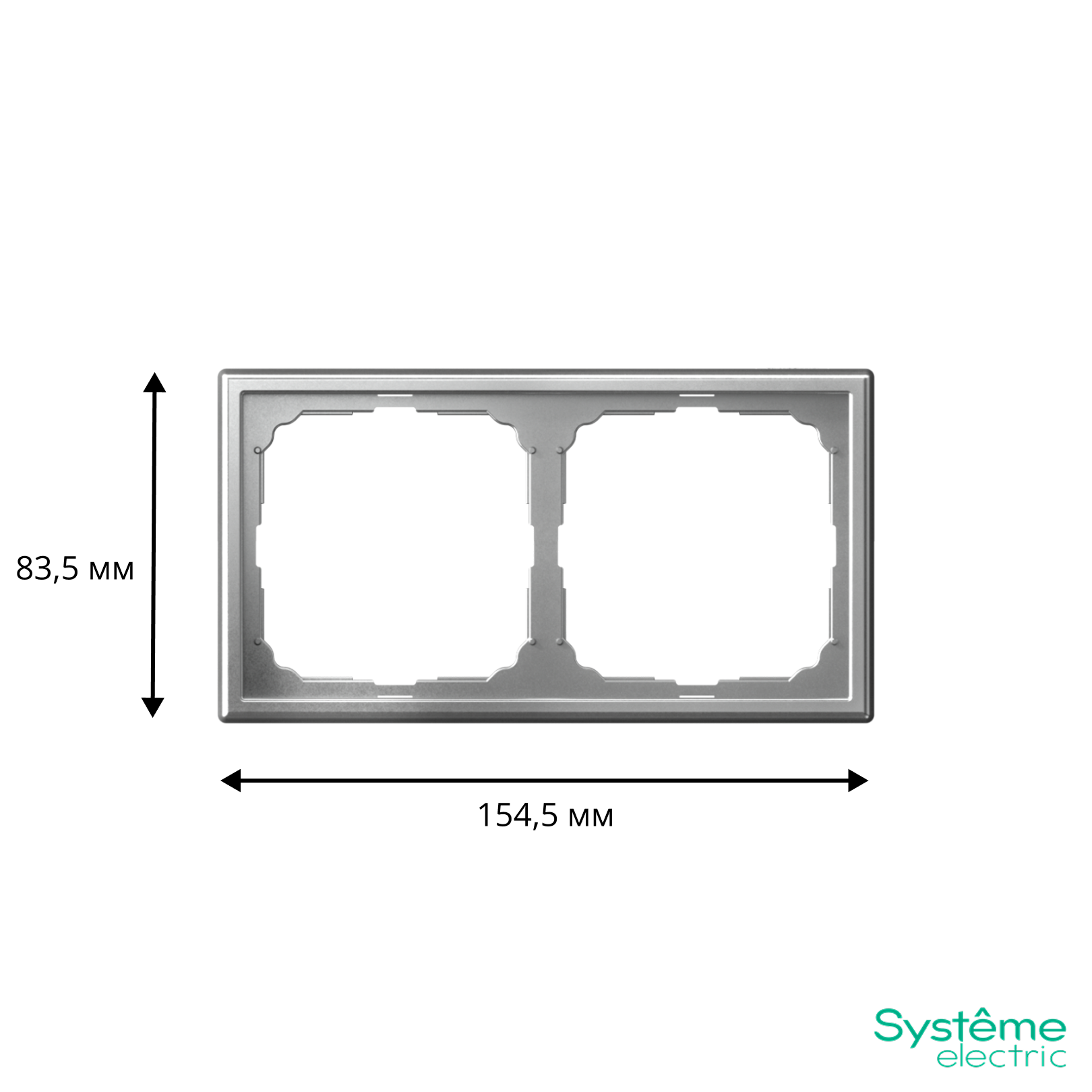 ARTGALLERY 2-постовая РАМКА, универсальная, АЛЮМИНИЙ