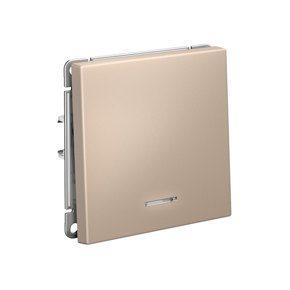 ARTGALLERY 1-клавишный ВЫКЛЮЧАТЕЛЬ с подсветкой, сх.1а, 10АХ, механизм, ПЕСОЧНЫЙ