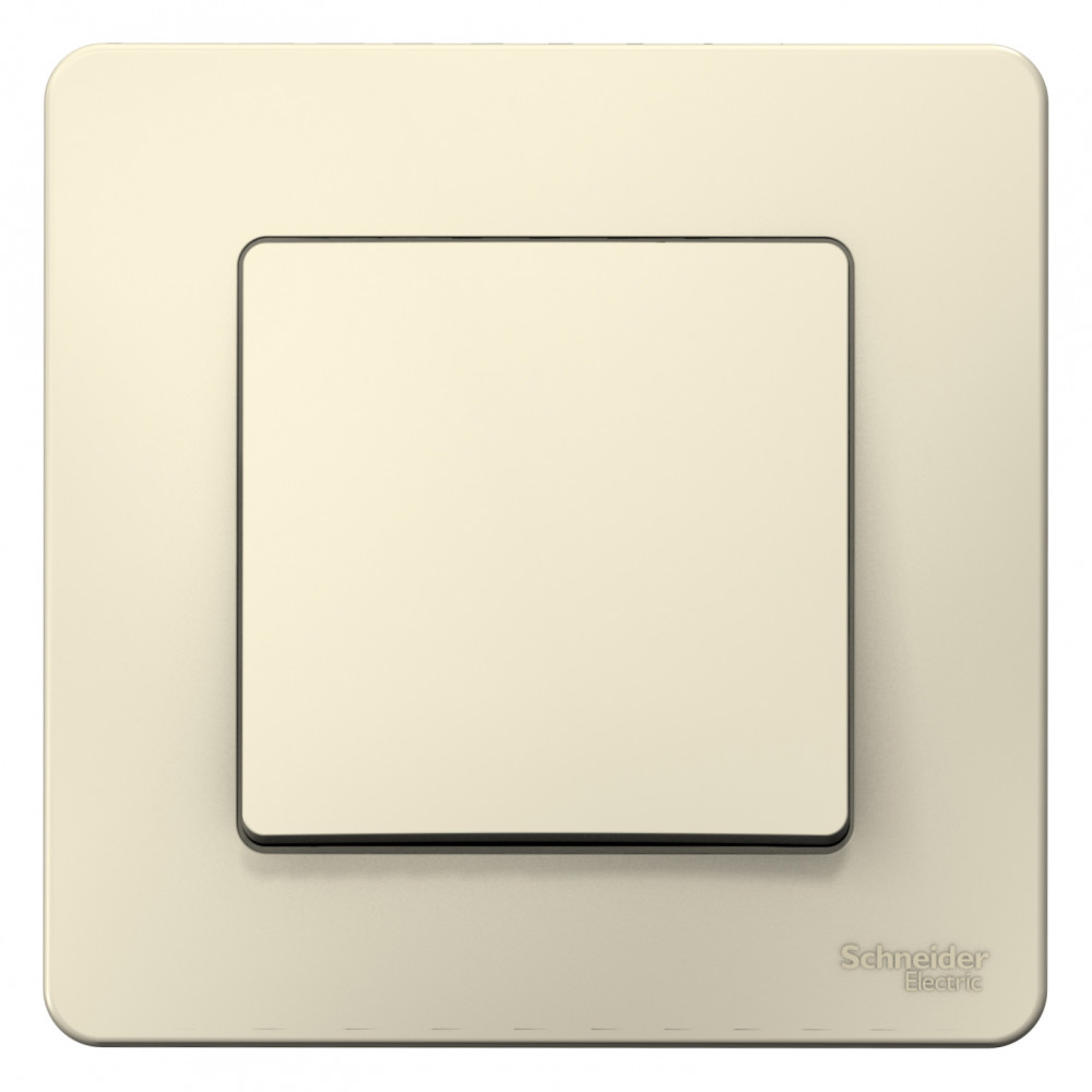 BLANCA С/У 1-клавишный ВЫКЛЮЧАТЕЛЬ (сх.1), 10А, 250В, МОЛОЧНЫЙ