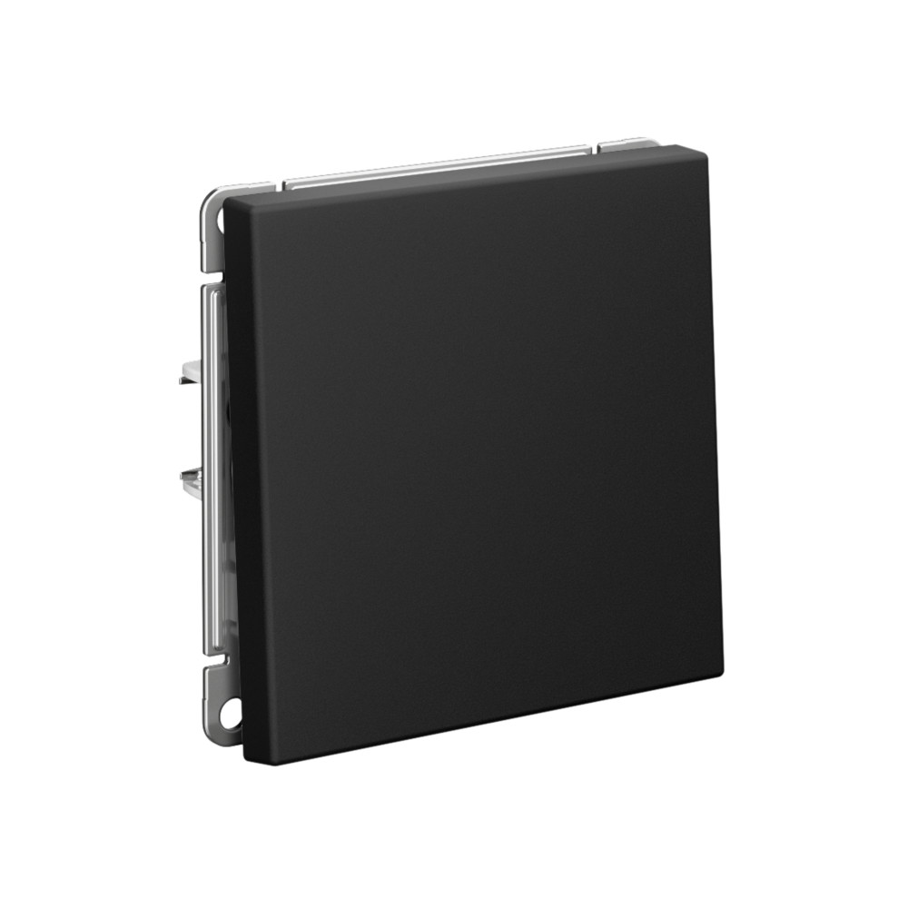 ARTGALLERY 1-клавишный ПЕРЕКЛЮЧАТЕЛЬ, 10АХ, механизм, быстрозажим. клем., КАРБОН