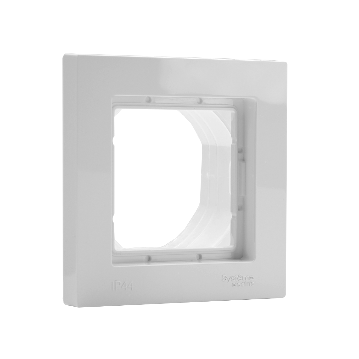 ATLASDESIGN AQUA 1-постовая РАМКА, IP44, БЕЛЫЙ