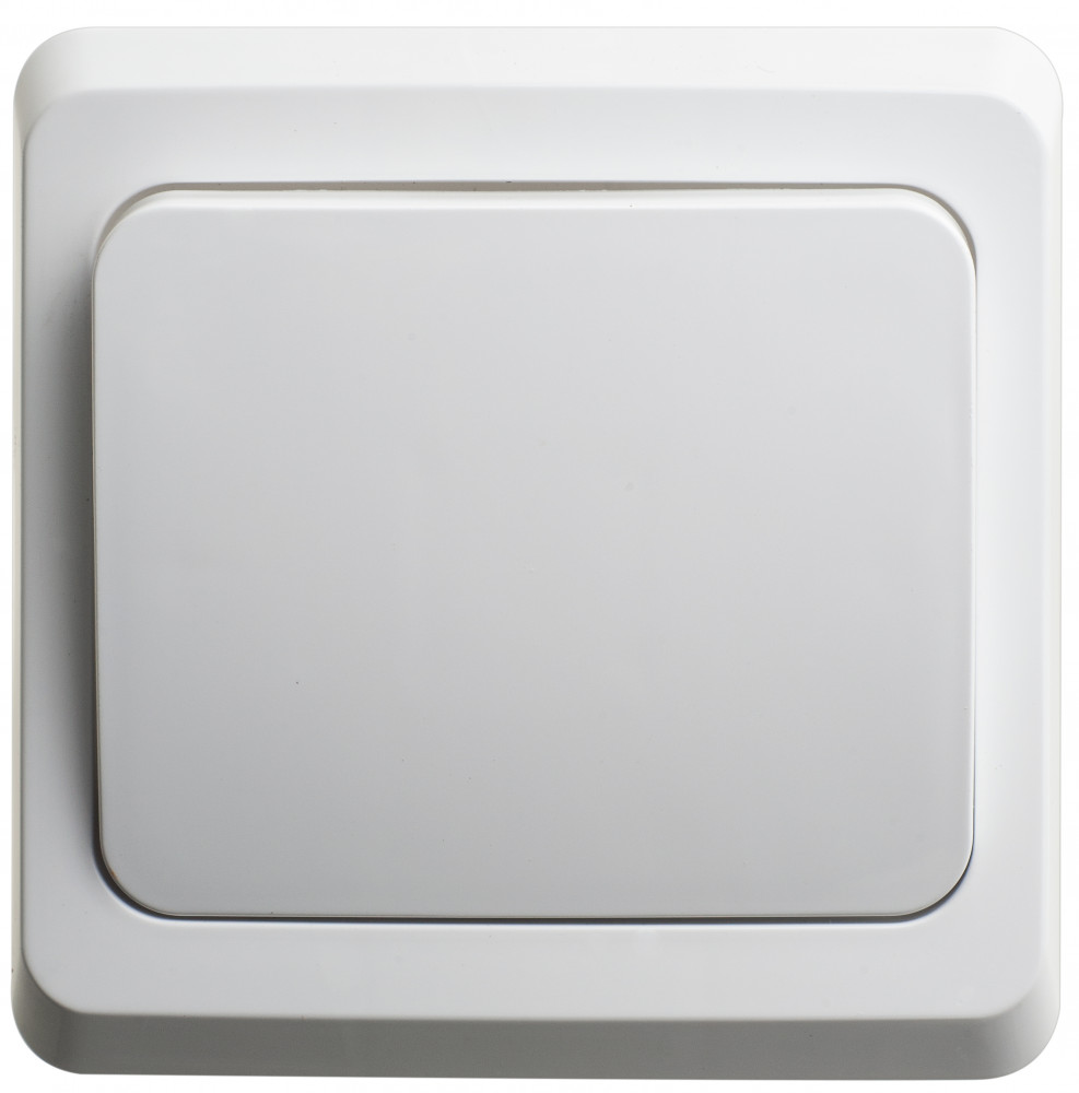 ЭТЮД С/У 1-клавишный ПЕРЕКЛЮЧАТЕЛЬ 10 АХ, БЕЛЫЙ