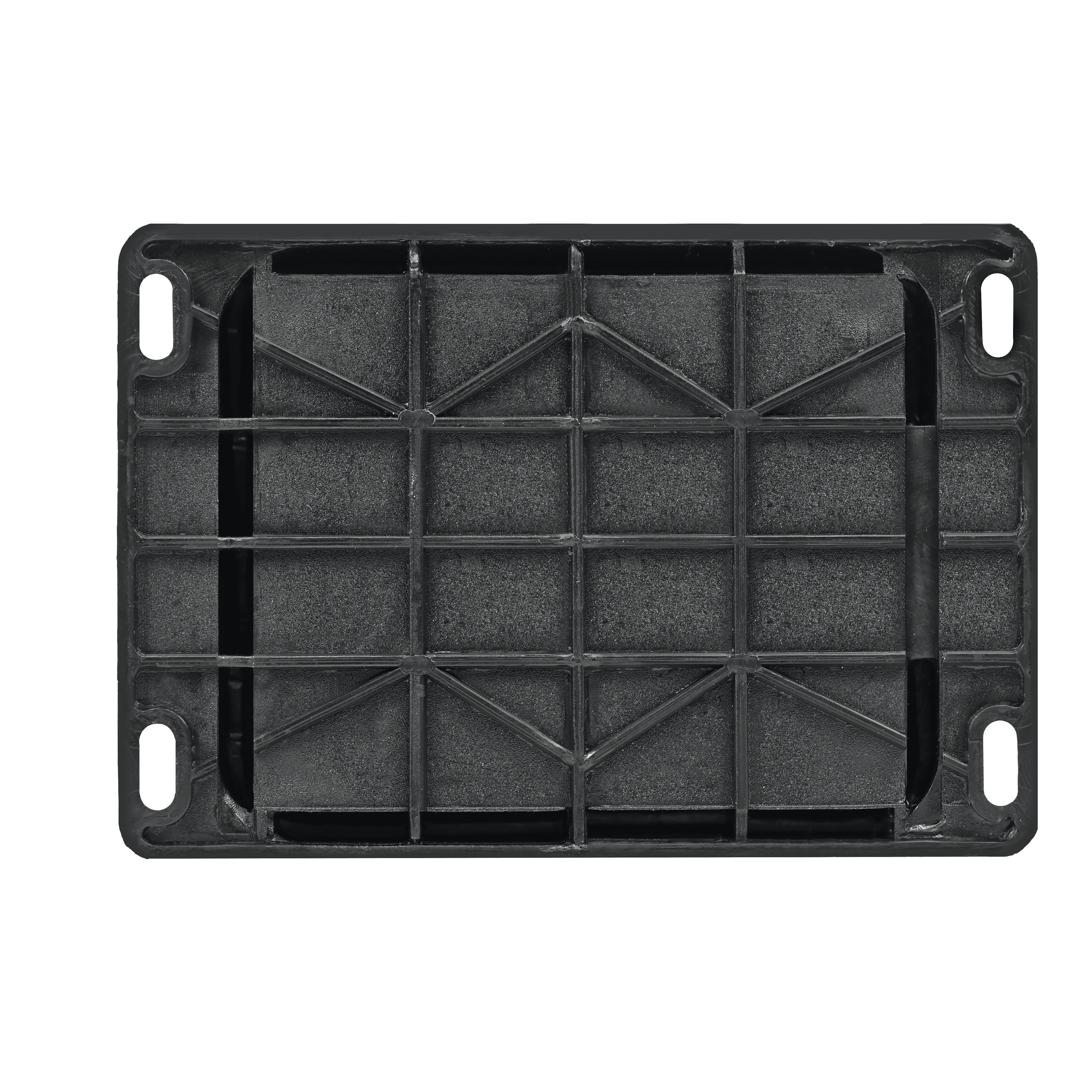 MULTISET Розетка 2К+З открытой установки каучуковая 16 А/250 В IP44 ЧЁРНАЯ