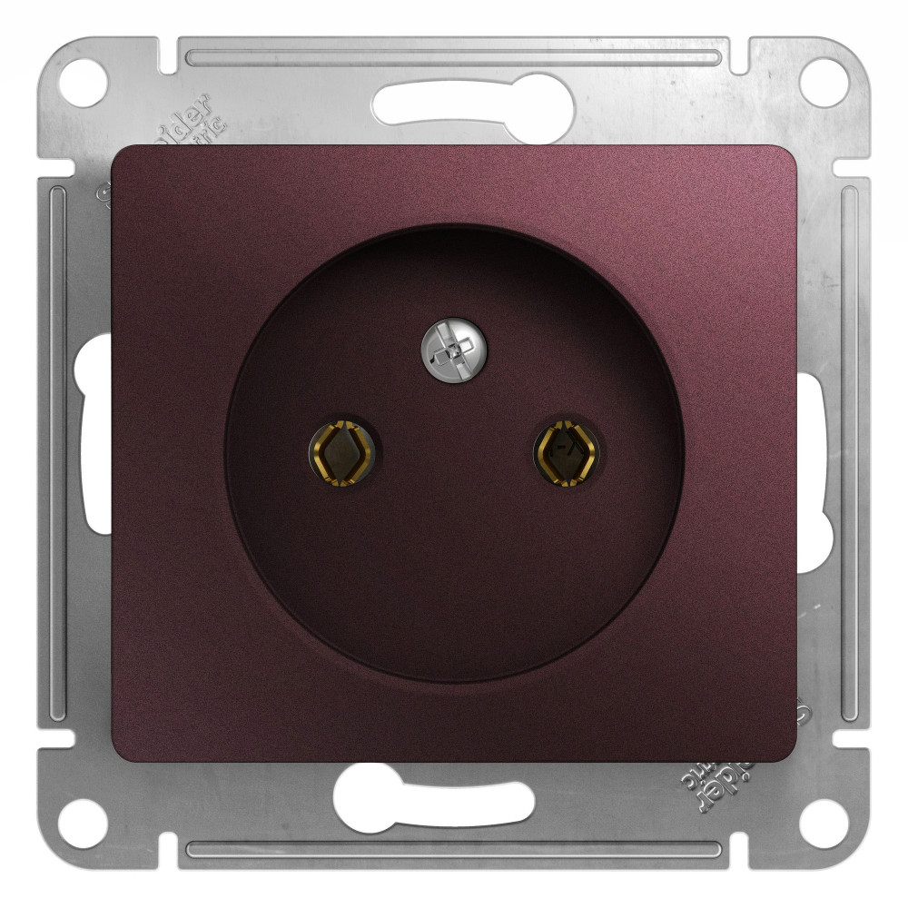 Розетка "Glossa" С/У б/РАМКИ (250В, 16А)