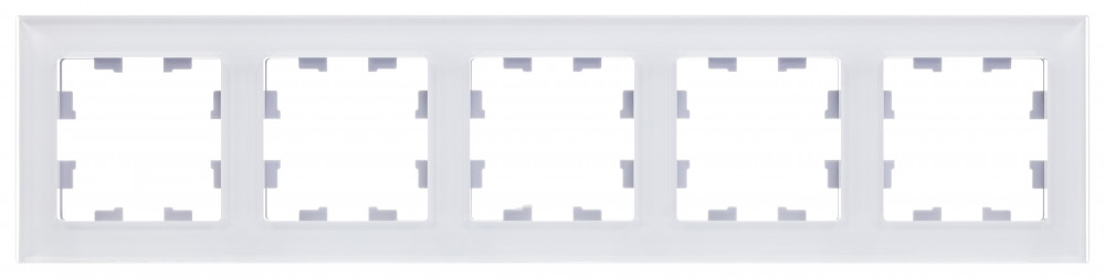 ATLASDESIGN NATURE 5-постовая РАМКА, ОРГАНИЧЕСКОЕ СТЕКЛО БЕЛЫЙ