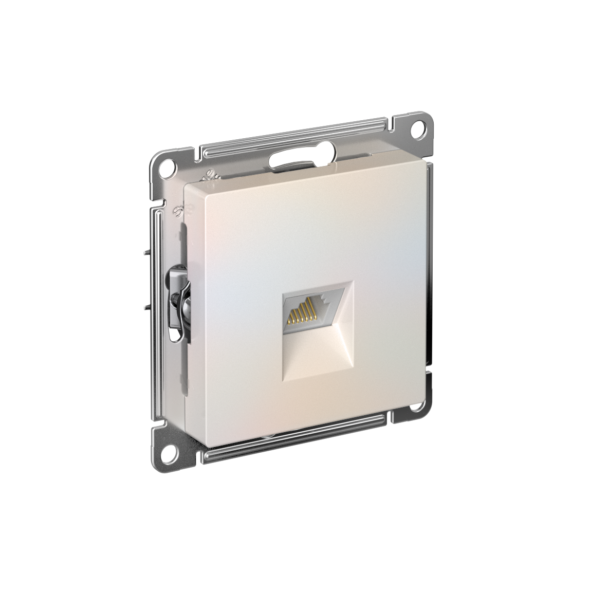 ATLASDESIGN РОЗЕТКА компьютерная RJ45 кат. 5e, механизм, ЖЕМЧУГ