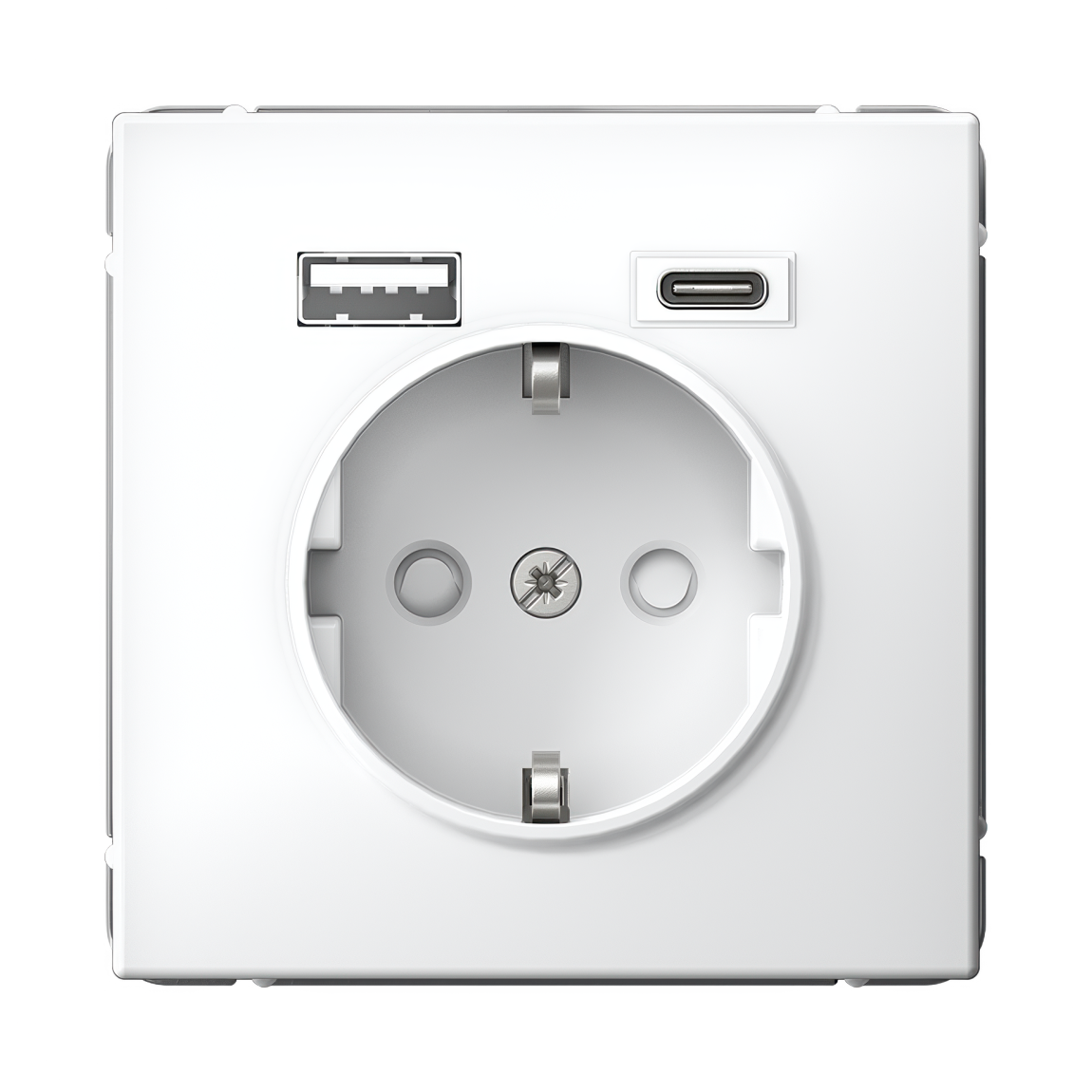 ARTGALLERY РОЗЕТКА 16А с 2 USB A+C, 5В/2,4А/3,0А, 2х5В/1,5А, механизм, БЕЛЫЙ