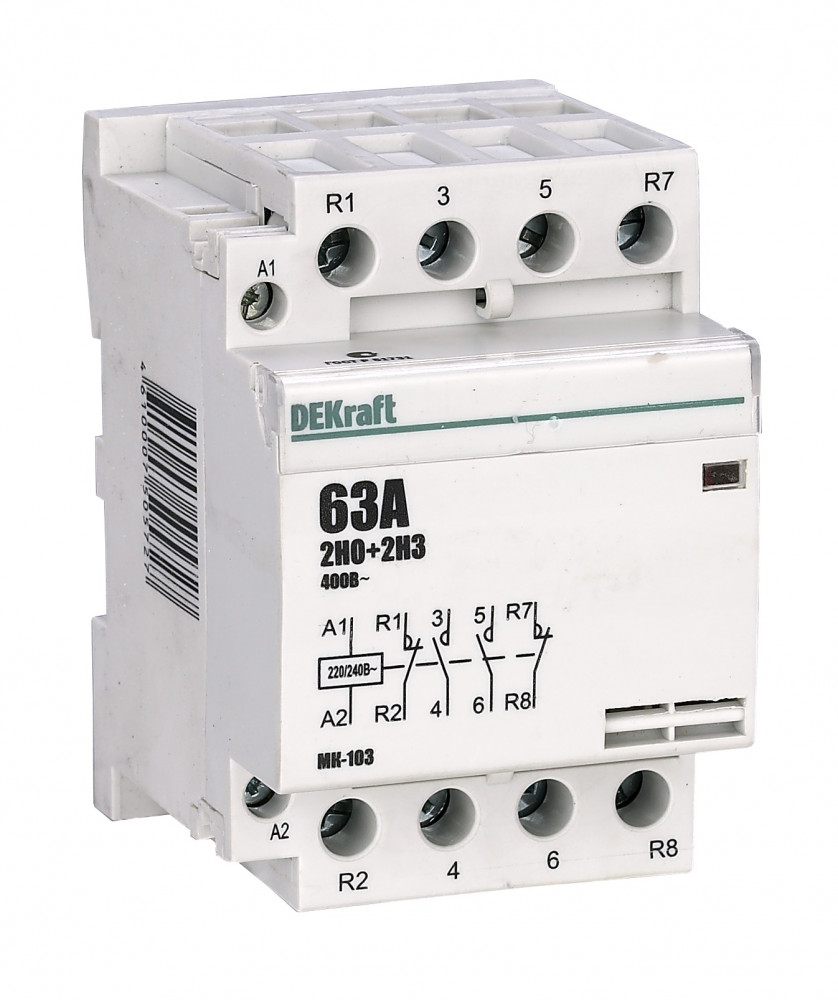 Модульный контактор 2НО+2НЗ 40А 230В МК-103