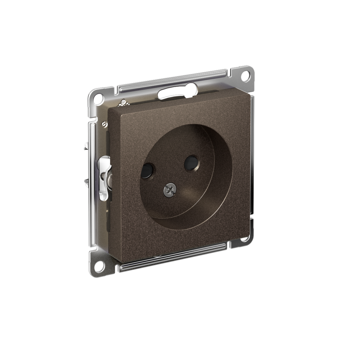 ATLASDESIGN РОЗЕТКА без заземления со шторками, 16А, механизм, МОККО