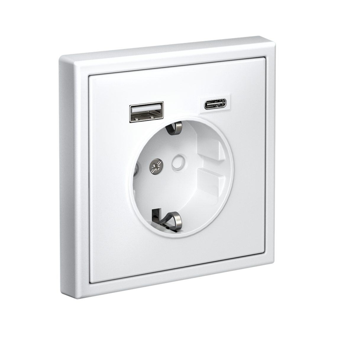 ARTGALLERY РОЗЕТКА 16А с 2 USB A+C, 5В/2,4А/3,0А, 2х5В/1,5А, механизм, БЕЛЫЙ