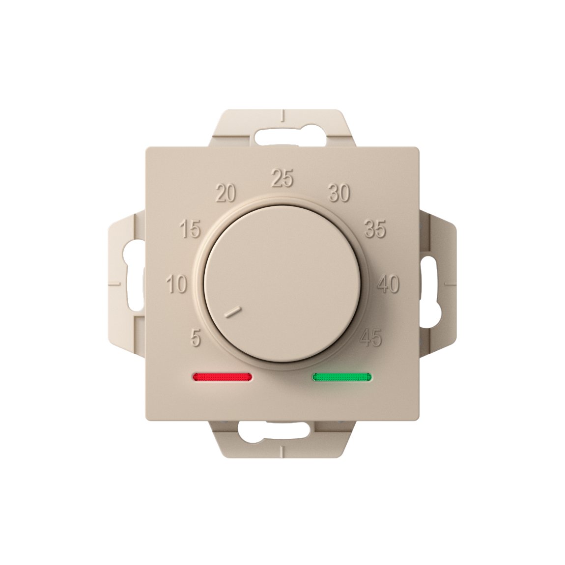 ATLASDESIGN ТЕРМОСТАТ электронный для теплого пола с датчиком, 10A, механизм, ПЕСОЧНЫЙ