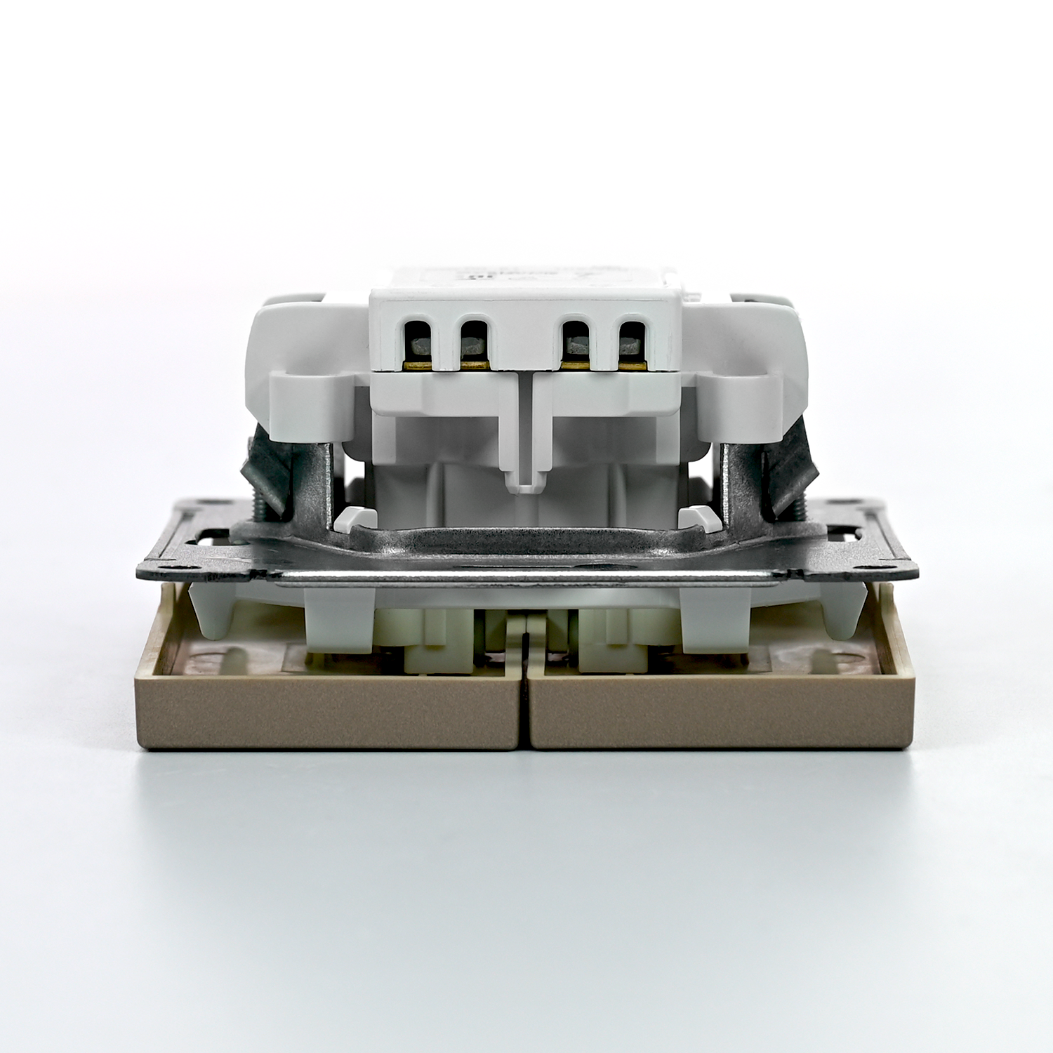 ARTGALLERY 2-клавишный ВЫКЛЮЧАТЕЛЬ, сх.5, 10АХ, механизм, ШАМПАНЬ