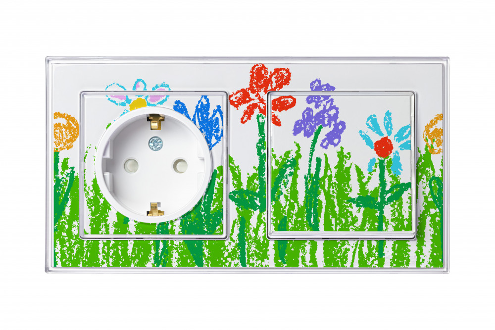 ATLASDESIGN ART 1-клавишный ВЫКЛЮЧАТЕЛЬ, сх.1, 10АХ, механизм, БЕЛЫЙ