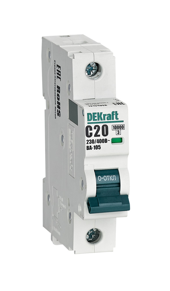 Автоматический выключатель ВА-105 1P 20А C 10кА