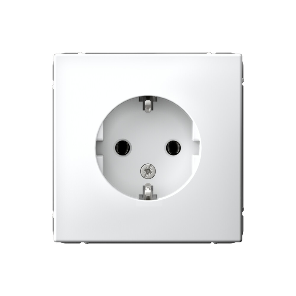 ARTGALLERY РОЗЕТКА с заземлением, 16А, механизм, БЕЛЫЙ