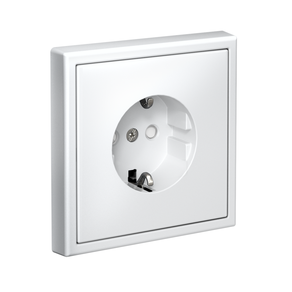 ARTGALLERY РОЗЕТКА с заземлением со шторками, 16А, механизм, быстрозажим. клем., БЕЛЫЙ
