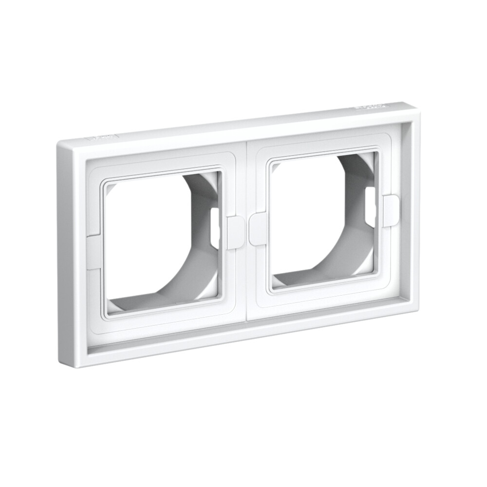 ARTGALLERY 2-постовая РАМКА IP44, БЕЛЫЙ