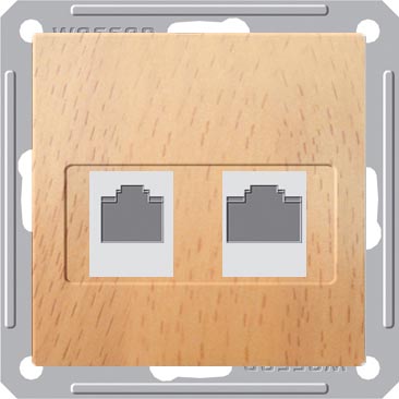 РОЗЕТКА ИНФ. В59 СУ Б.Р К.5Е 2 Я.БУК