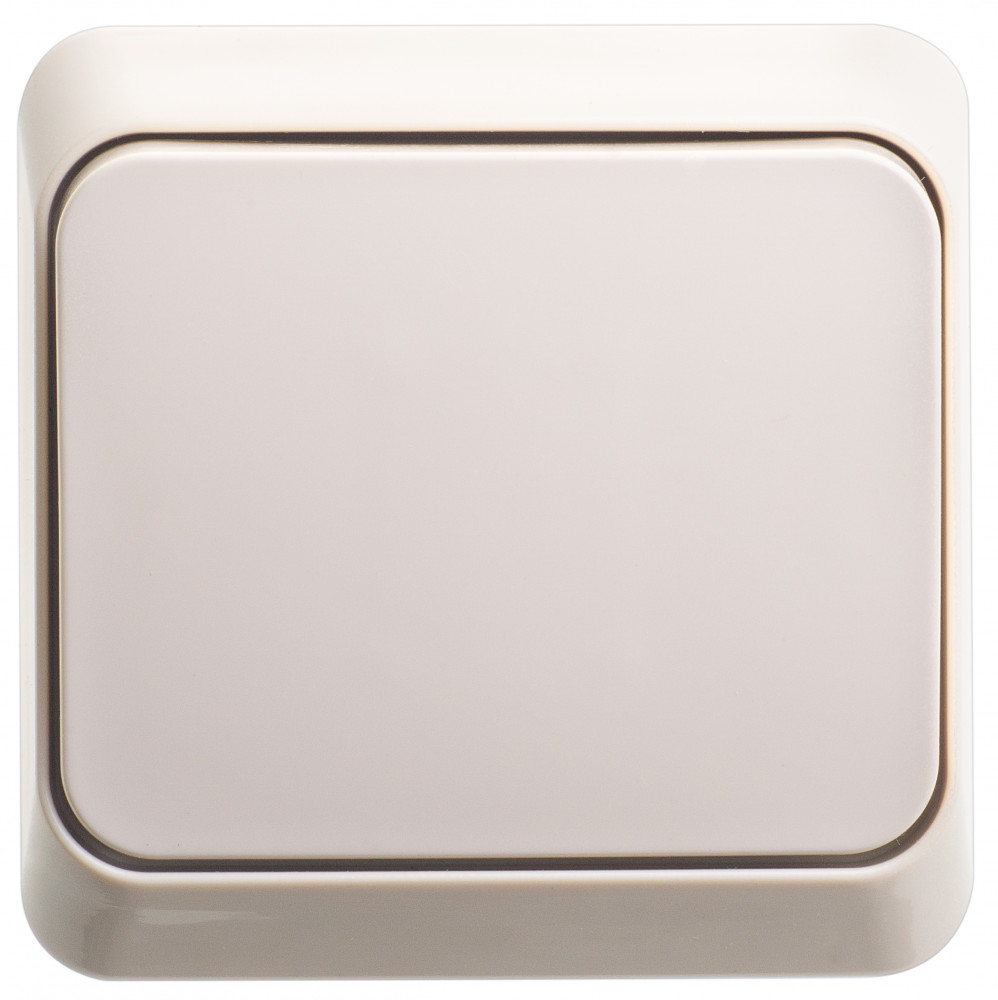 ЭТЮД О/У 1-клавишный ВЫКЛЮЧАТЕЛЬ 10 АХ, КРЕМОВЫЙ