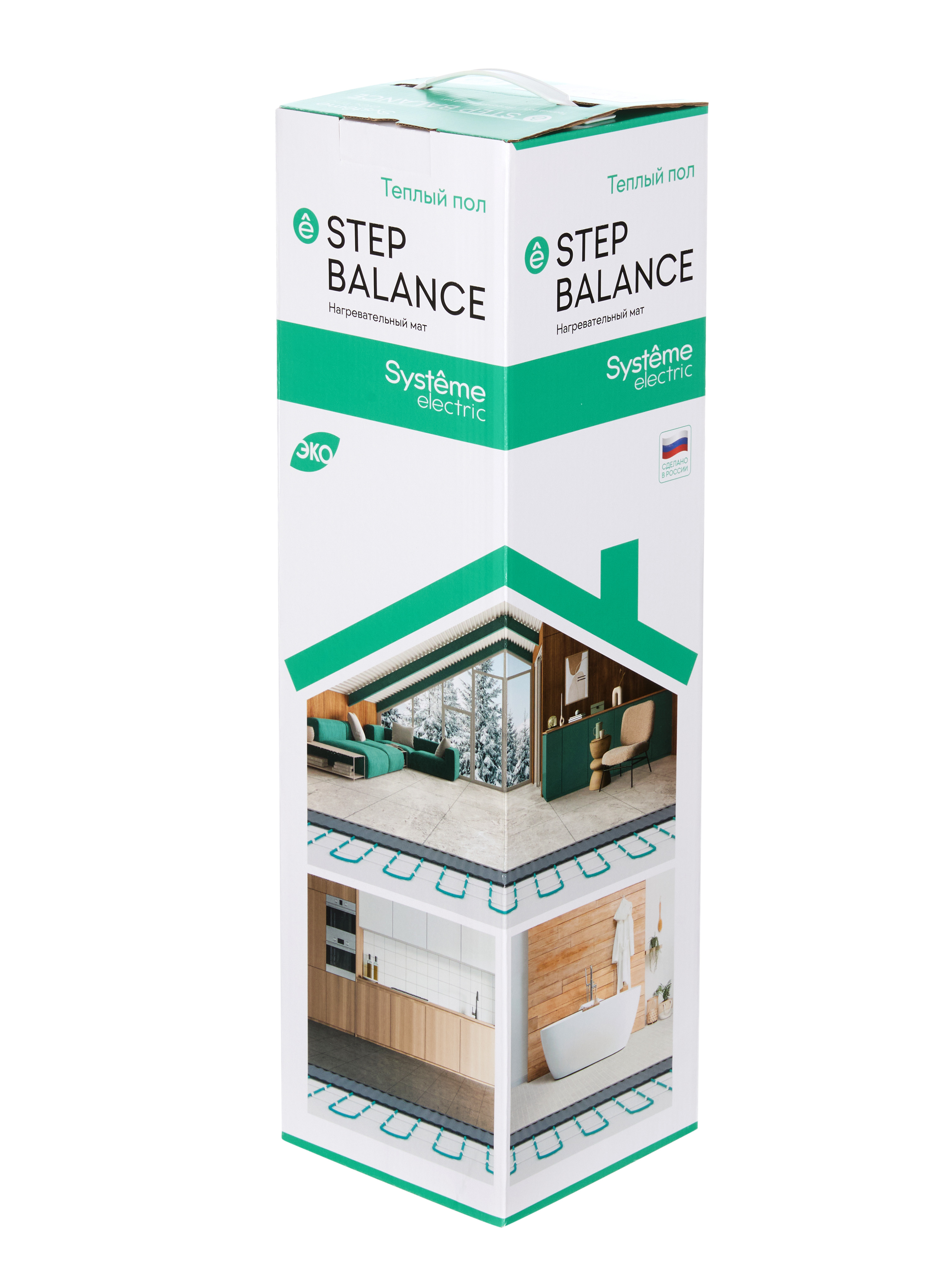 Теплый пол мат нагревательный STEP BALANCE, SBM150005, 150 Вт/м2, 75 Вт, 0,5 м2