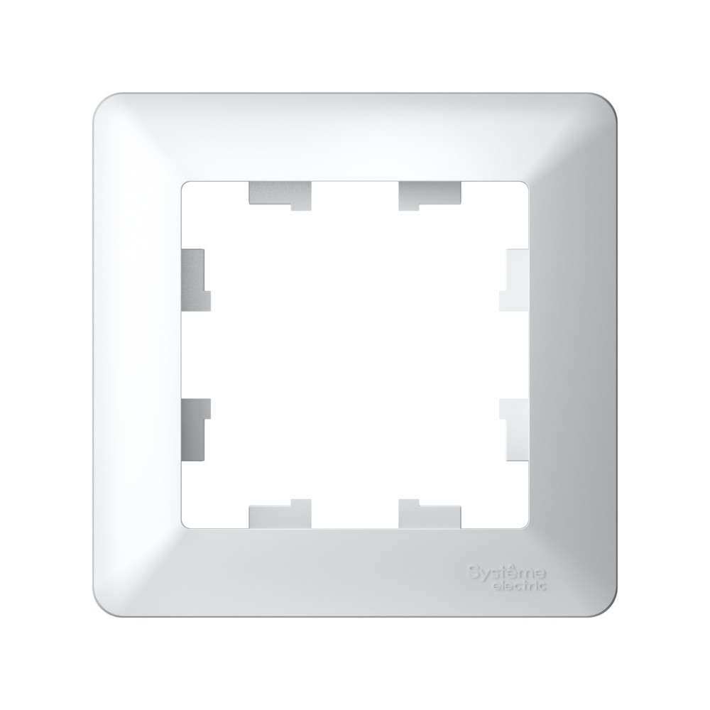 ATLASDESIGN AIR 1-постовая РАМКА, БЕЛЫЙ/дымчатый белый