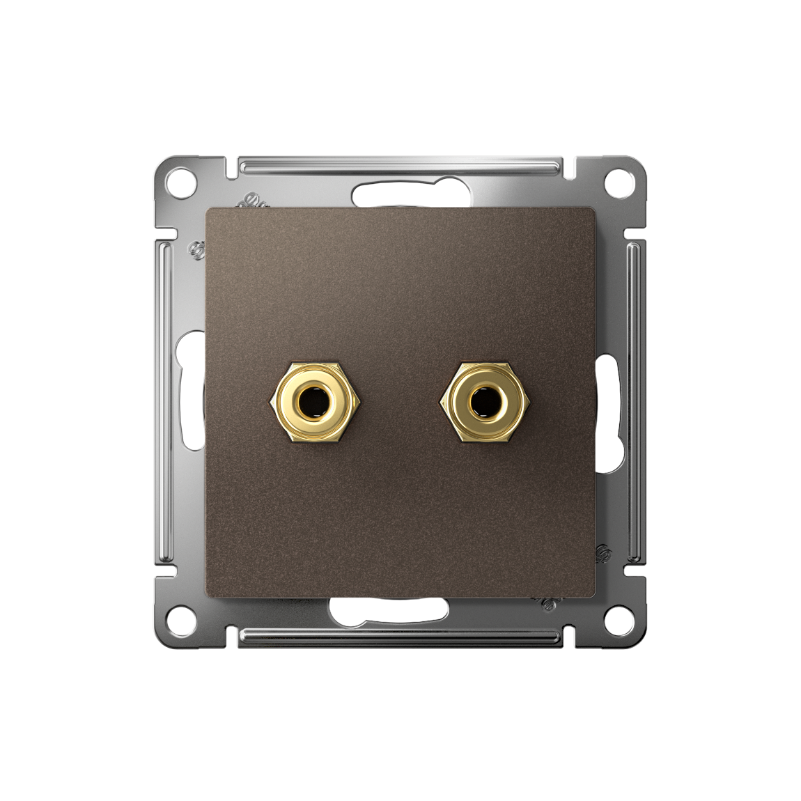 ATLASDESIGN АУДИОРОЗЕТКА двойная, МОККО