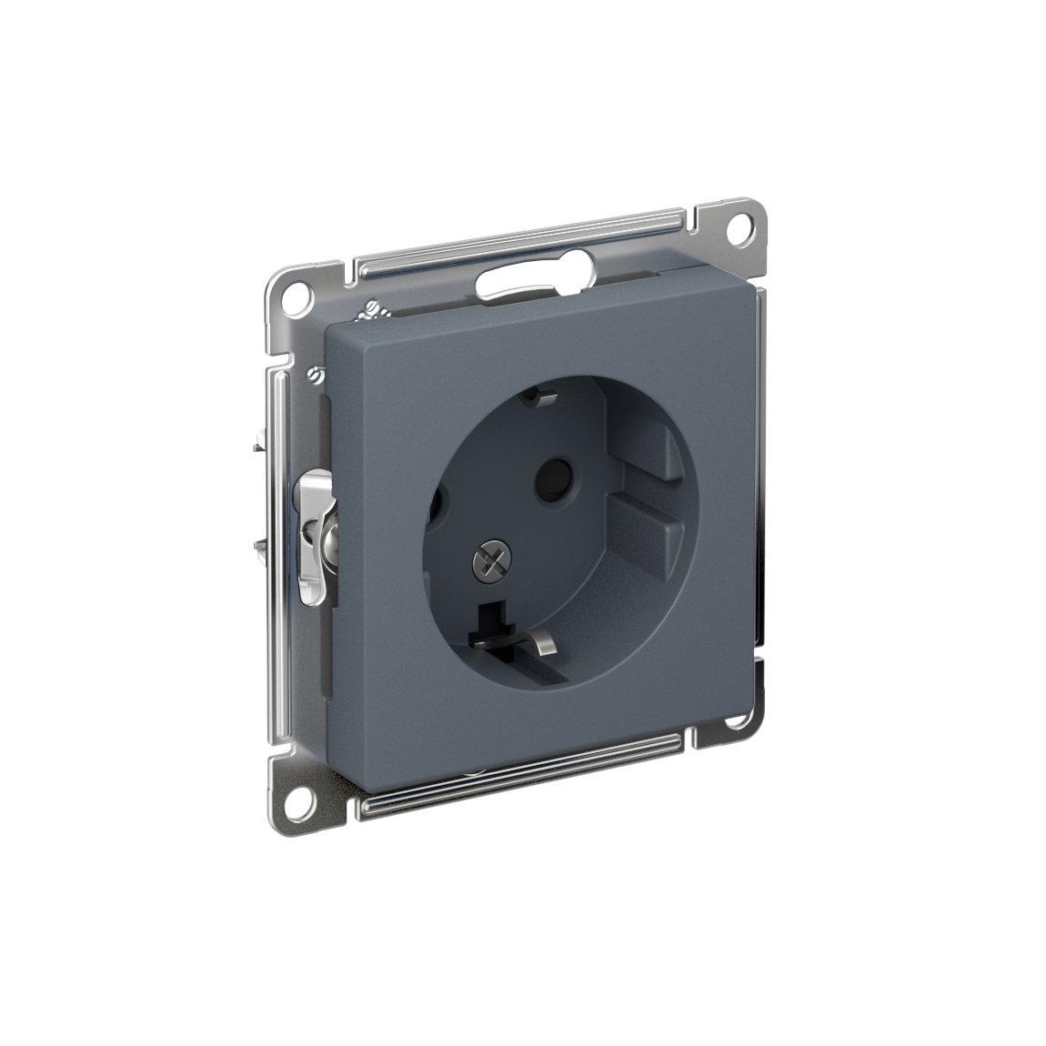 ATLASDESIGN РОЗЕТКА с заземлением со шторками, 16А, механизм, ГРИФЕЛЬ