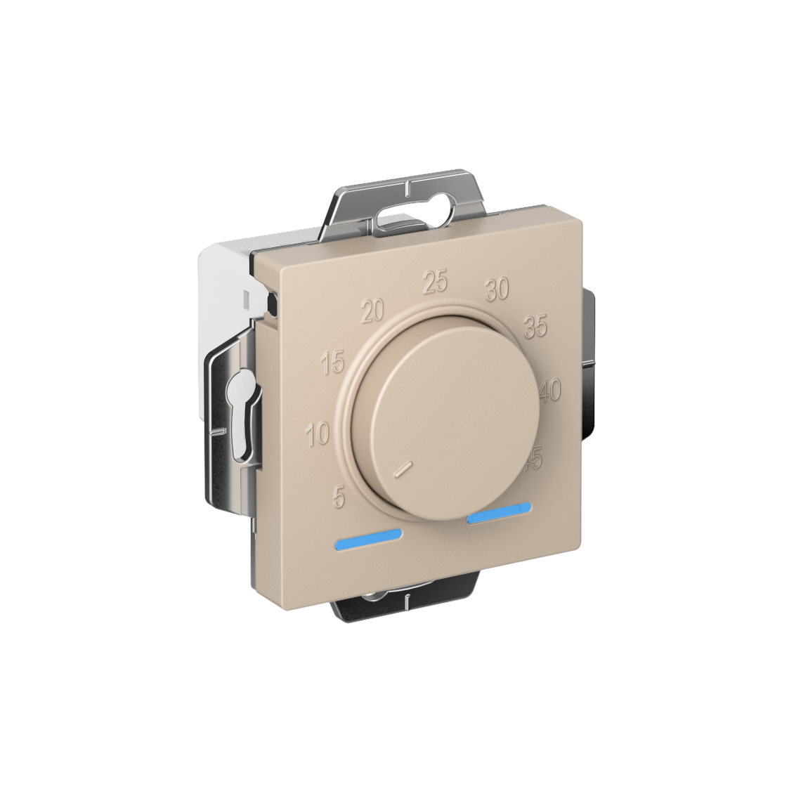 ATLASDESIGN ТЕРМОСТАТ электронный для теплого пола с датчиком, 10A, механизм, ПЕСОЧНЫЙ