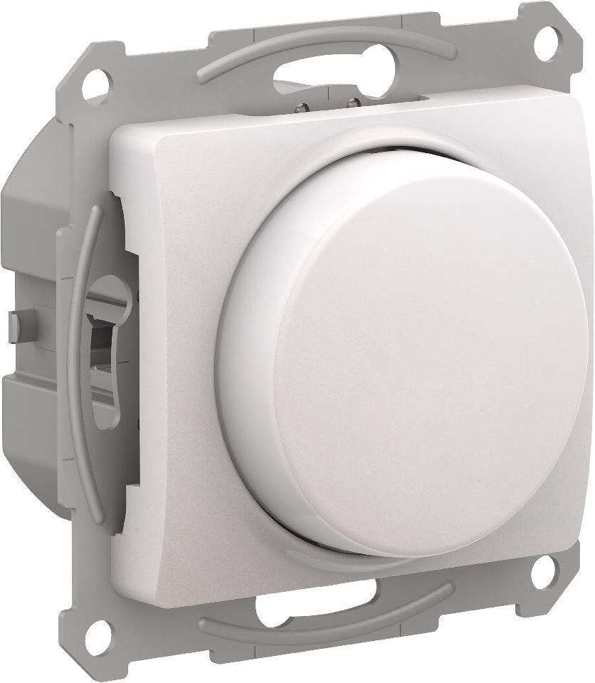 GLOSSA СВЕТОРЕГУЛЯТОР (диммер) поворотно-нажимной, LED, RC, 400Вт, механизм, ПЕРЛАМУТР