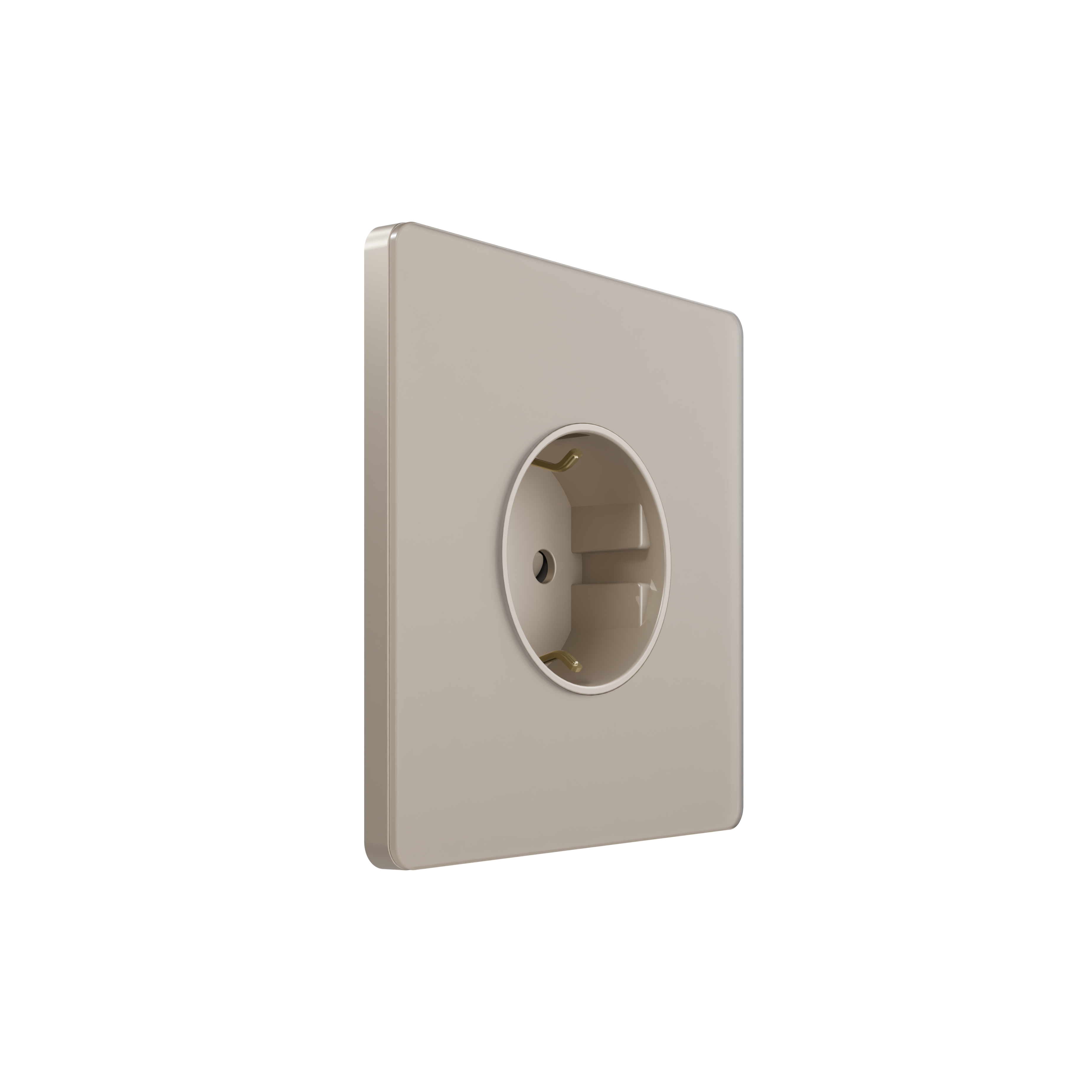 Systeme Infinity, Розетка С/У с ЗК (250В, 16А, защит.шторки), Песчаный берег