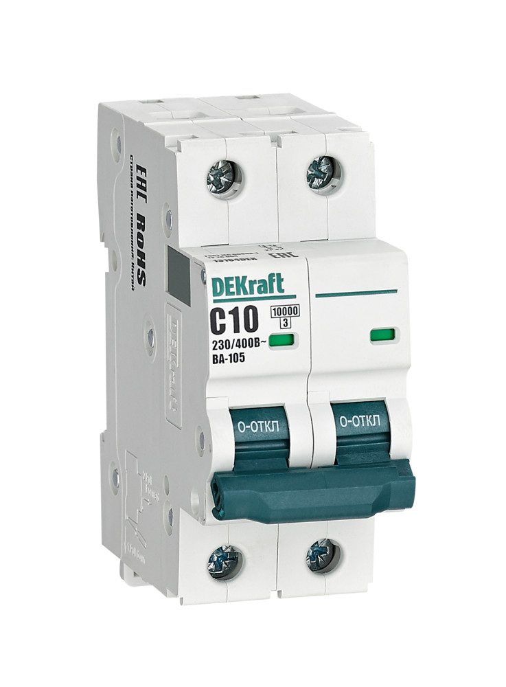 Автоматический выключатель ВА-105 2P 10А C 10кА