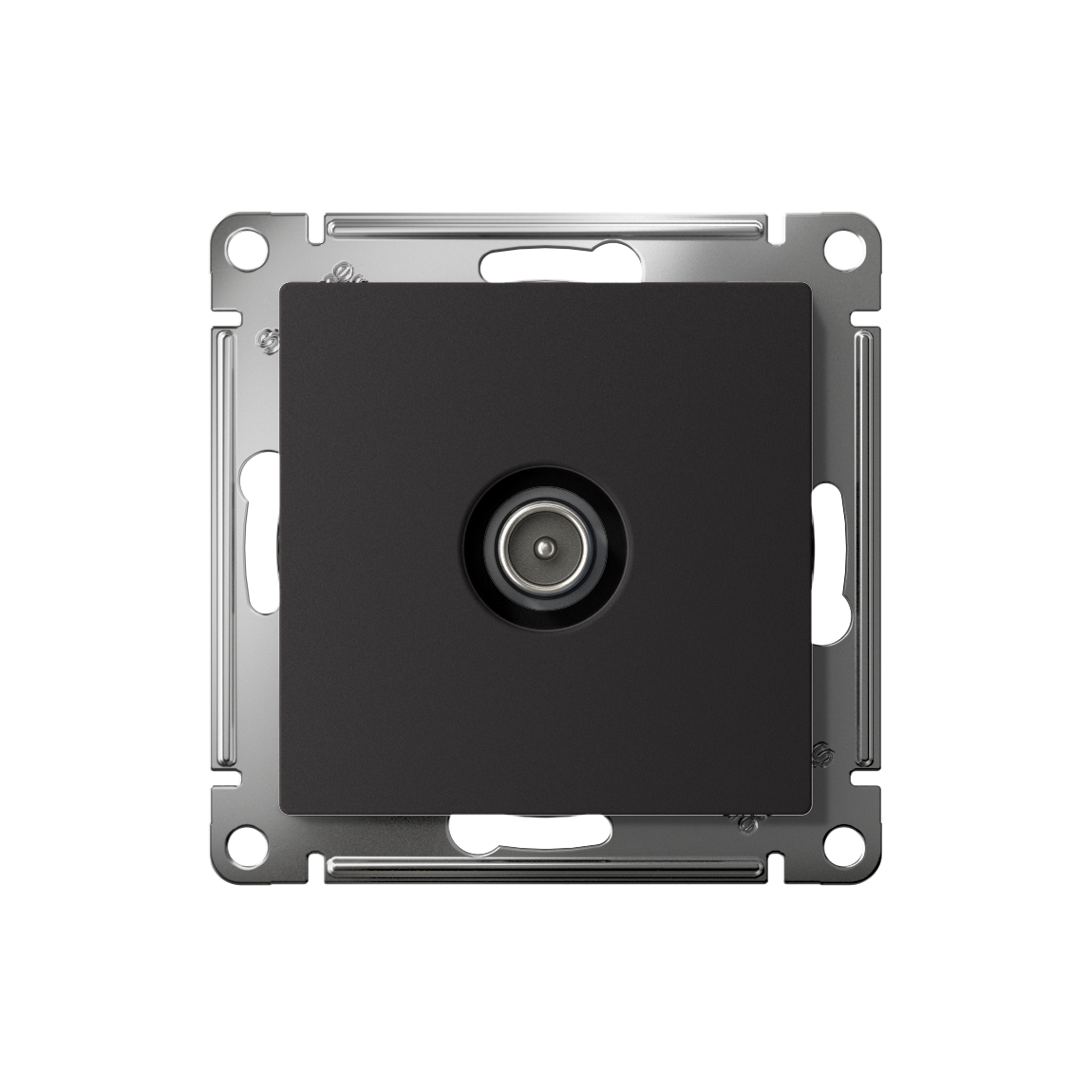 ATLASDESIGN TV РОЗЕТКА оконечная 1дБ, механизм, КАРБОН