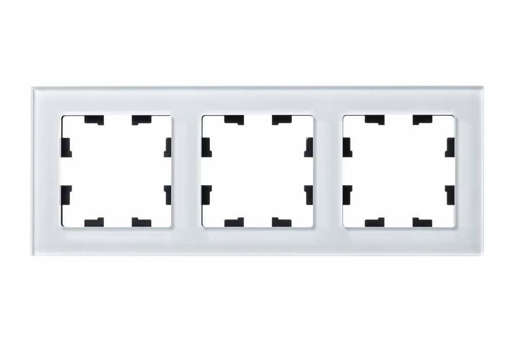 ATLASDESIGN NATURE 3-постовая РАМКА, ОРГАНИЧЕСКОЕ СТЕКЛО БЕЛЫЙ