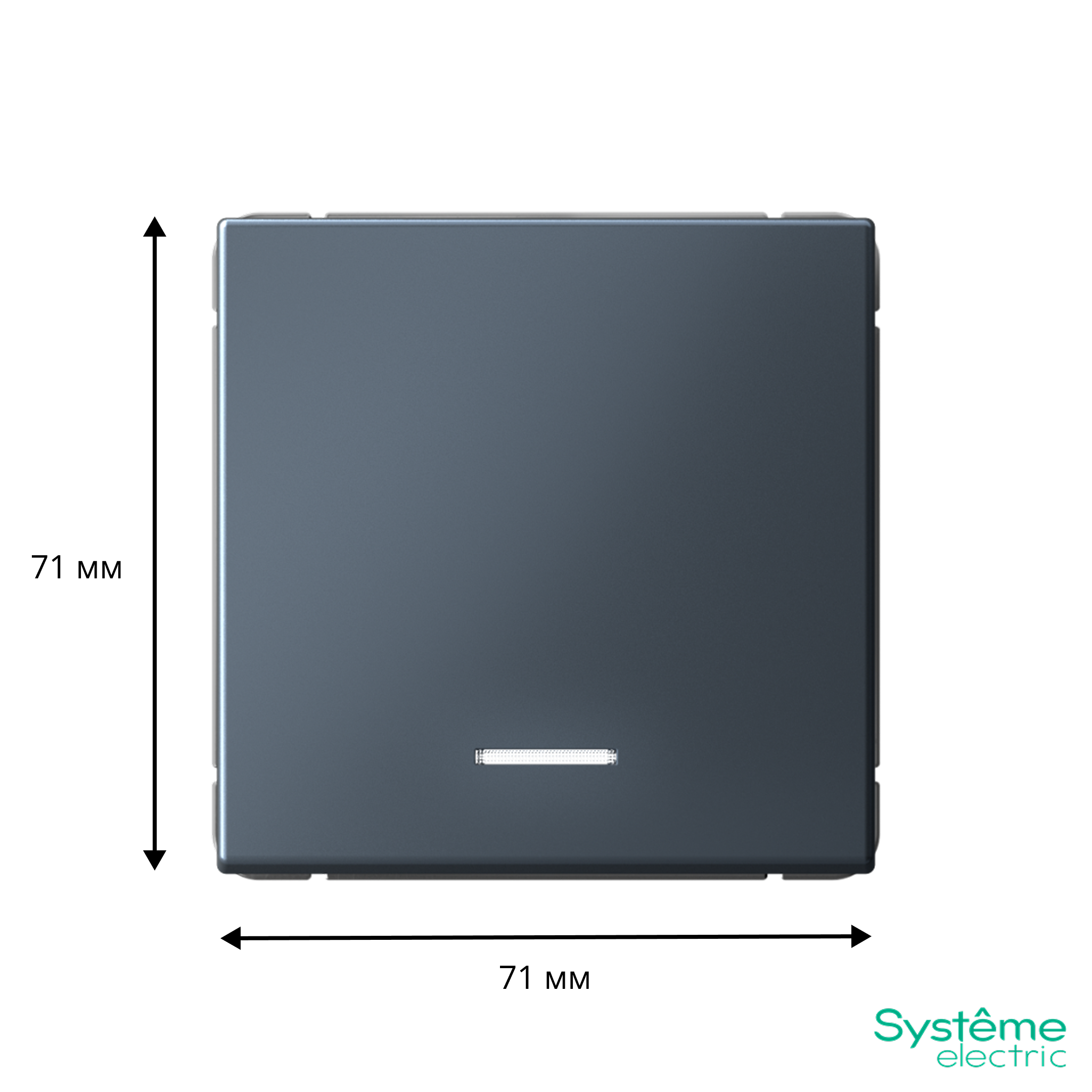 ARTGALLERY 1-клавишный ВЫКЛЮЧАТЕЛЬ с подсветкой, сх.1а, 10АХ, механизм, ГРИФЕЛЬ