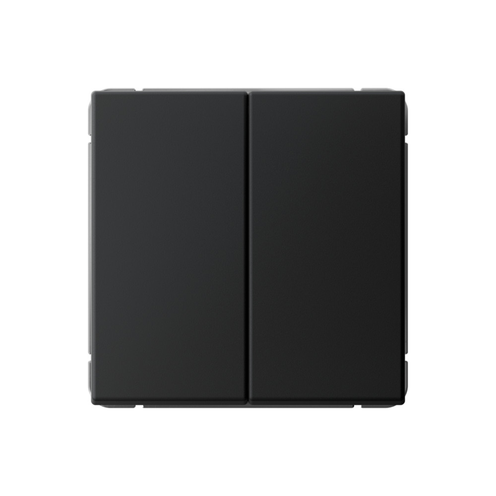 ARTGALLERY 2-клавишный ПЕРЕКЛЮЧАТЕЛЬ, 10АХ, механизм, быстрозажим. клем., КАРБОН