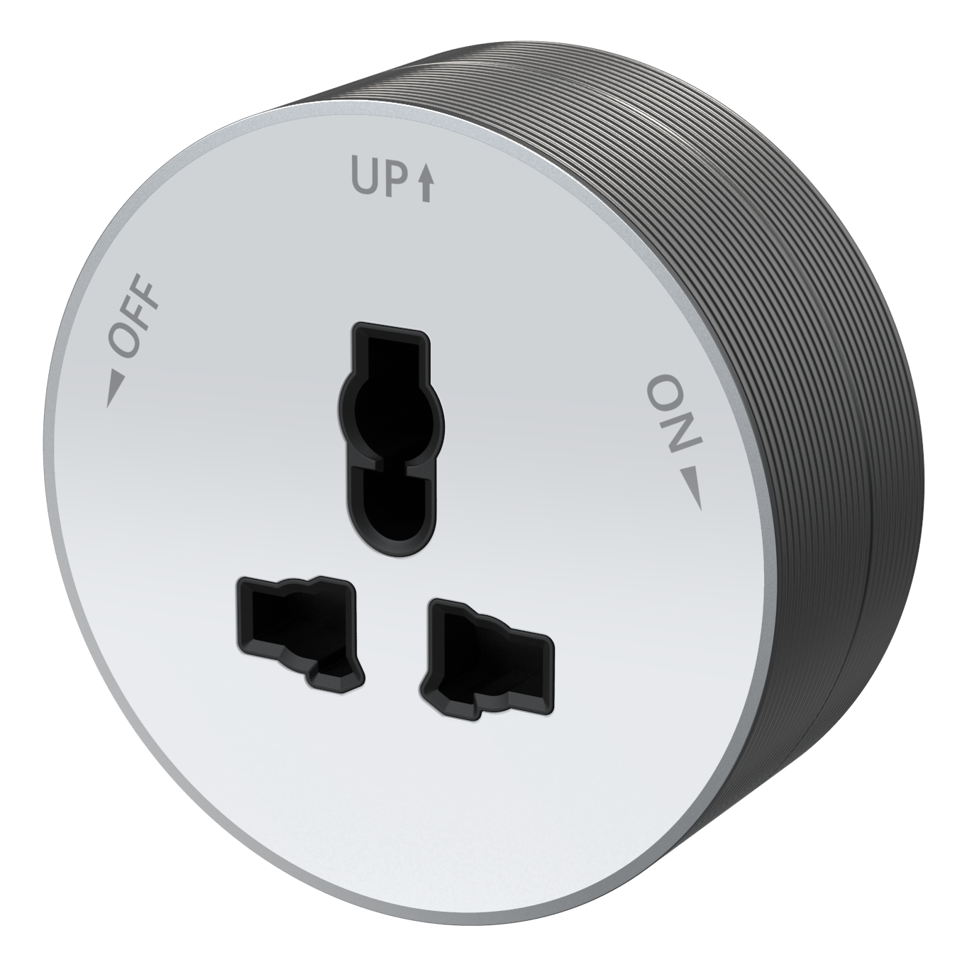 MULTITRACK Розетка универсальная круглая 13 А/250 В БЕЛЫЙ