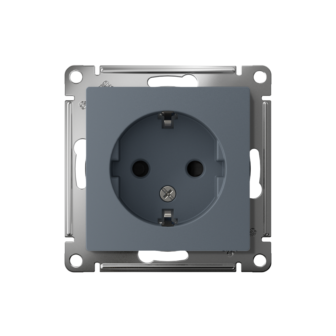ATLASDESIGN РОЗЕТКА с заземлением со шторками, 16А, механизм, ГРИФЕЛЬ