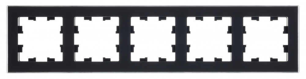 ATLASDESIGN NATURE 5-постовая РАМКА, МАТОВОЕ ОРГАНИЧЕСКОЕ СТЕКЛО ЧЕРНЫЙ