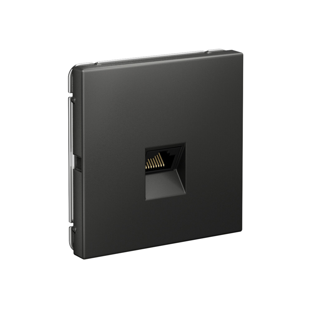 ARTGALLERY РОЗЕТКА компьютерная RJ45, кат. 5е, механизм, БАЗАЛЬТ