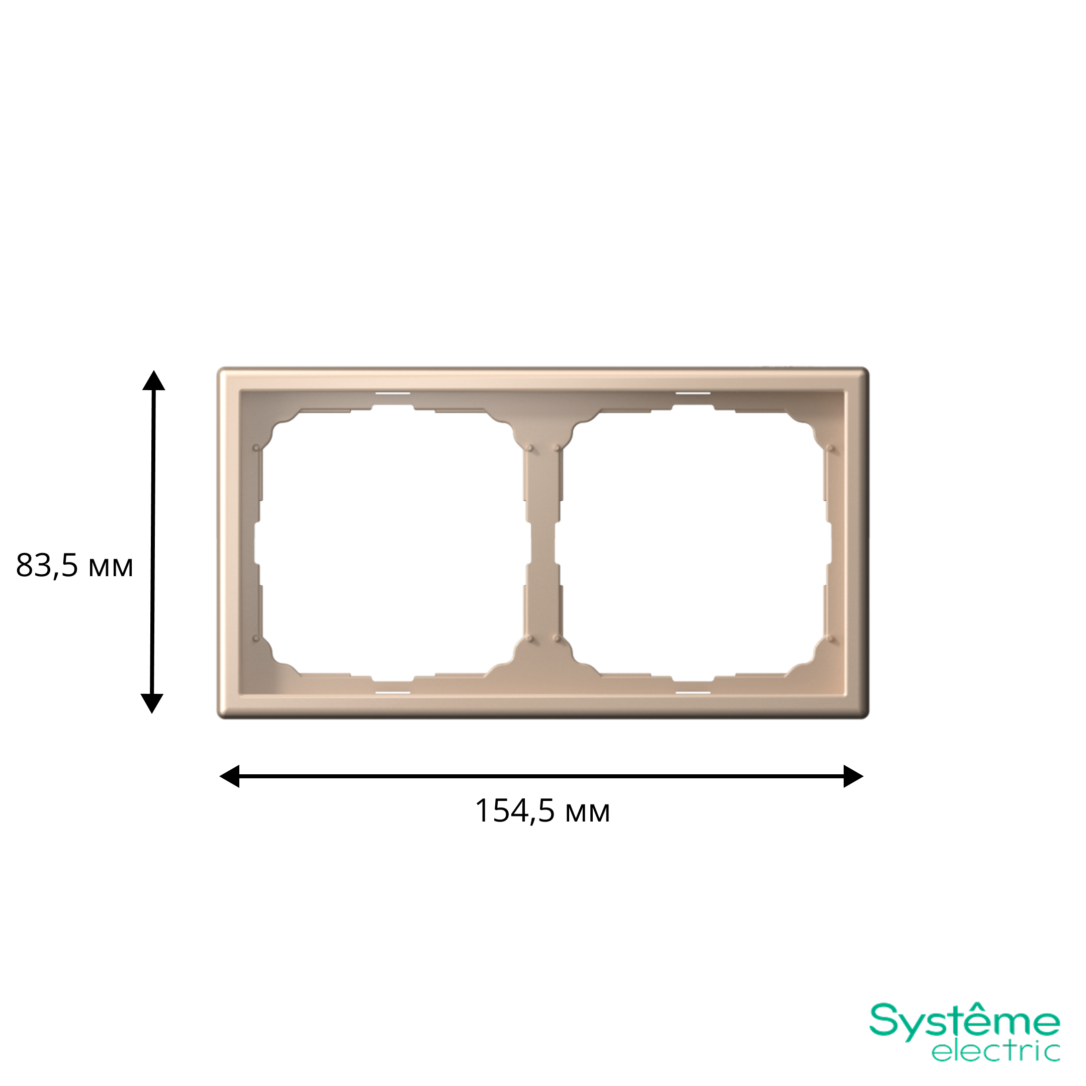 ARTGALLERY 2-постовая РАМКА, универсальная, ПЕСОЧНЫЙ