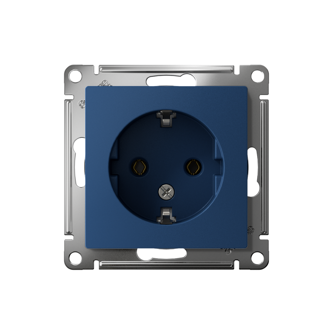 ATLASDESIGN РОЗЕТКА с заземлением без шторок, 16А, механизм, АКВАМАРИН
