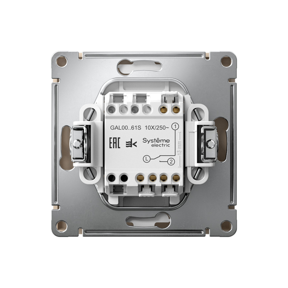 ARTGALLERY 1-клавишный ПЕРЕКЛЮЧАТЕЛЬ, 10АХ, механизм, быстрозажим. клем., ПЕСОЧНЫЙ