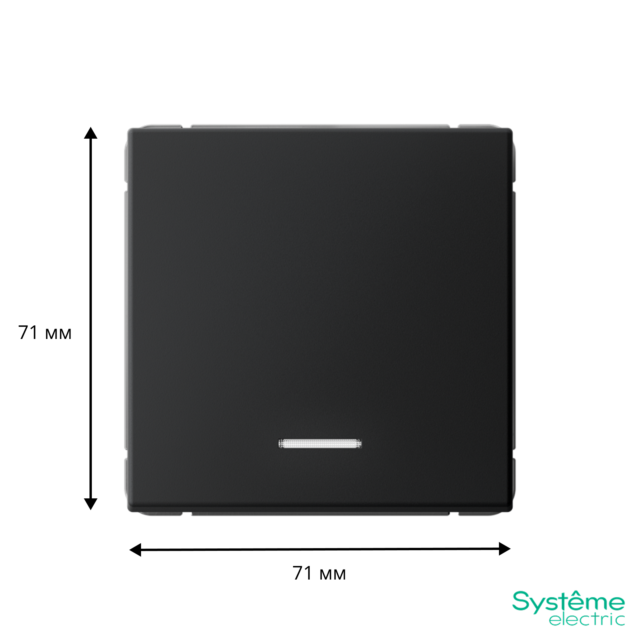 ARTGALLERY 1-клавишный ВЫКЛЮЧАТЕЛЬ с подсветкой, сх.1а, 10АХ, механизм, КАРБОН